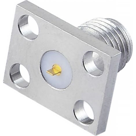 Connecteur coaxial RS PRO Femelle, Mâle Droit, raccordement A souder 50O Montage sur Platine ( Prix pour 1 )