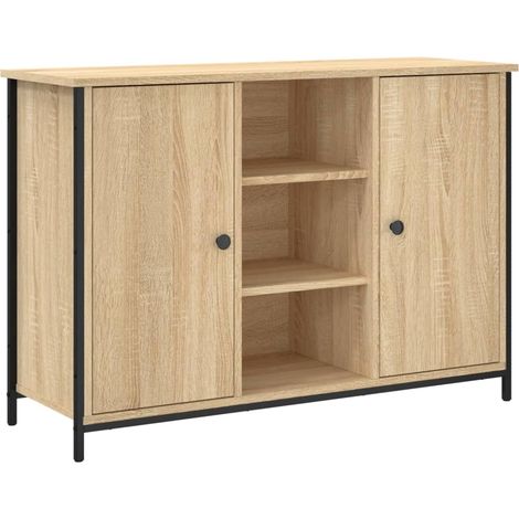 Credenza cassettiera cassettiera mobile contenitore organizer cucina soggiorno soggiorno Sonoma 100 x 35 x 70 cm derivati del legno marrone 020031458
