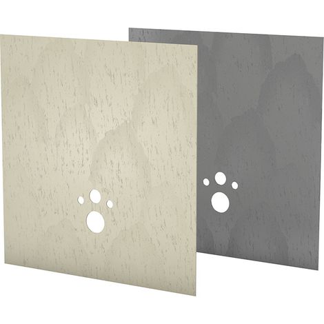Revêtement wedi I-Board Top habillage bâti-support – Concrete gris – 1200x1245x6mm – Matériau composite minéral et vinyle (1/4)