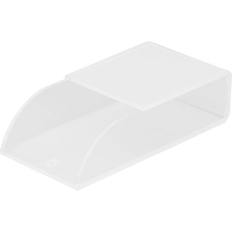 Support mural simple pour télécommande en acrylique, organisateur multimédia transparent, présentoir à cosmétiques, 1 cellule (1/5)
