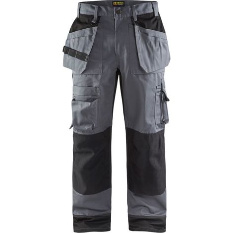 Pantalon de travail artisan+ bicolore 1504 - Gris clair/Noir 2XL - FR(52) - SE(C58) - Standards (1/5)