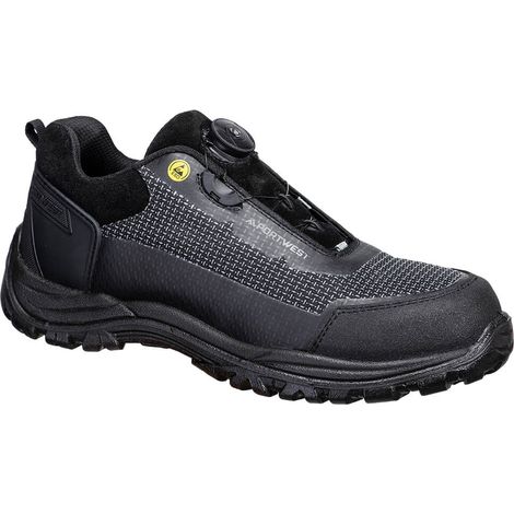 Chaussures Girder Composite Mid S3s Esd Sr Fo - Taille 48 - Noir/gris - Portwest
