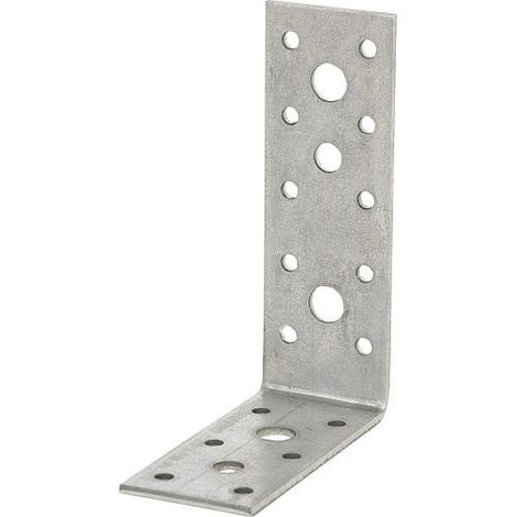 Simpson Strong Tie – Équerre de fixation en acier galvanisé 120x92x3mm – Fixation solide pour bois dur – Trous Ø 5/8,5/11mm pour clous et vis