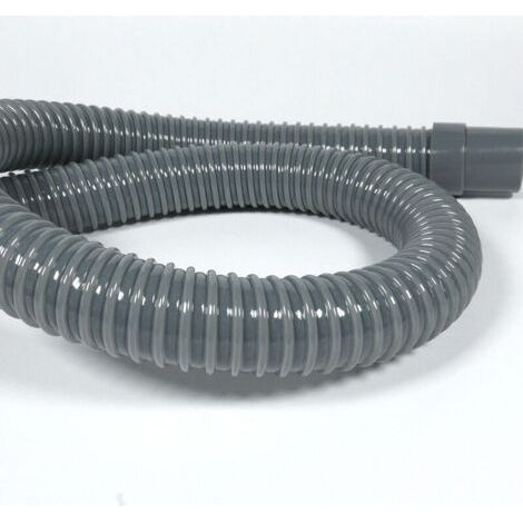 Flexible drain hose 90° - 45 x 32 mm for connecting the tap fitting - Made from recyclable recycled plastic - Gray (1/4)
