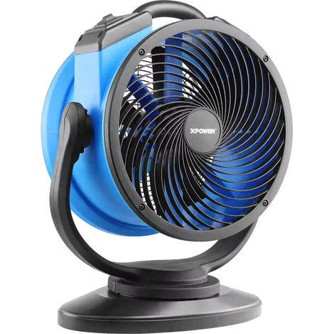 Ventilatore a dislocamento, 4 velocità, design compatto, blu, 220V-240V, spina europea. (1/2)