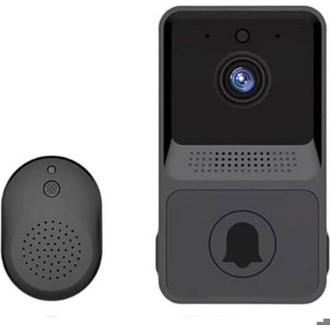 Sonnette Vidéo Sans Fil - Caméra 1080P WiFi 2.4 GHz - Détection IA - Batterie Rechargeable 800 mAh - Application Mobile - 1 Pièce (1/4)