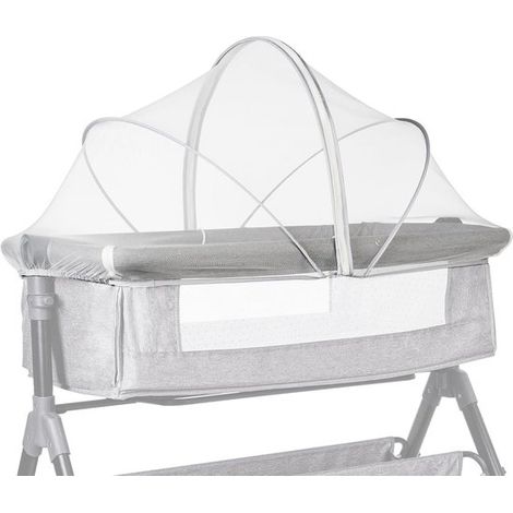 Moustiquaire universelle pour lit bébé 100 x 55 cm, moustiquaire pop-up blanche et respirante pour berceau, protection anti-insectes pour bébé, maison et voyage (1/5)