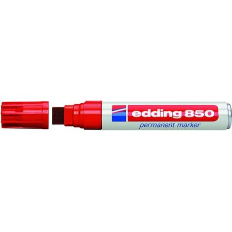 Edding 4-850 002 marqueur indélébile Pointe biseautée Rouge 5 pièce(s)