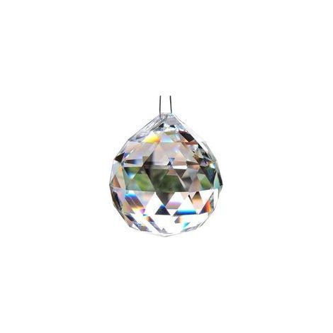 60 mm grande boule de cristal en verre clair boule de cristal boule de verre prisme pendentif arc-en-ciel cristal lustre pièces de cristal - mariage. fête. décoration de table de fête-Fei Yu (1/5)