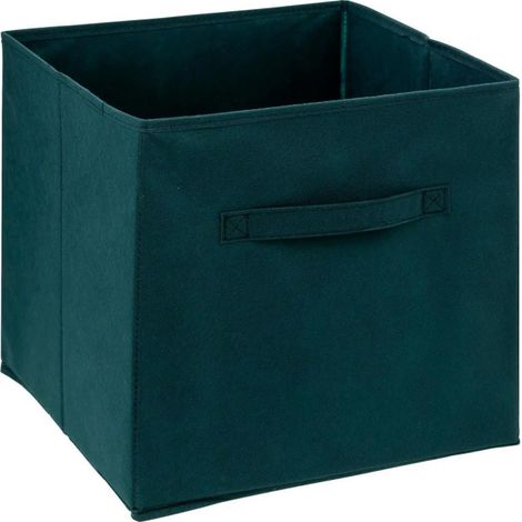Boîte de Rangement Pliable "Basic" 31x31cm Pétrole (1/2)