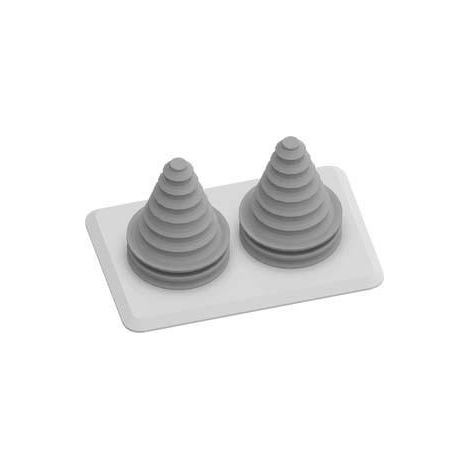 Striebeljohn Flangia per cavi in plastica 5x5 cm