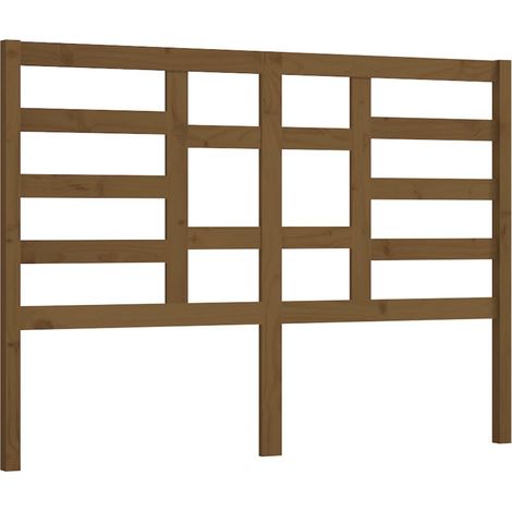 Maison Exclusive - Testiera per Letto ambra 141x4x104 cm in Legno Massello di Pino