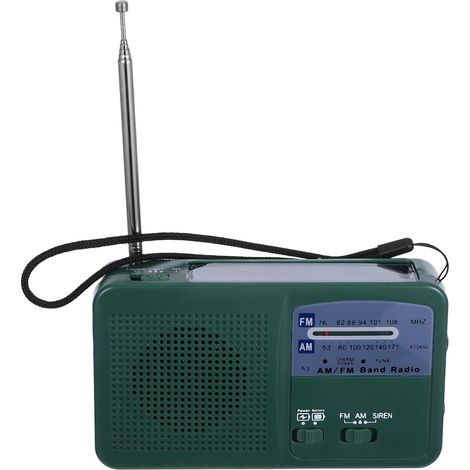 EXCEART Radio Urgence à Manivelle Solaire avec Chargeur Téléphone (1/5)
