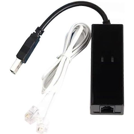 Faxmodem, externer USB 2.0 56K Modemtreiber, Plug-and-Play-USB-Modem, Standard- und erweiterte Anleitung (Einzelanschluss) (1/5)