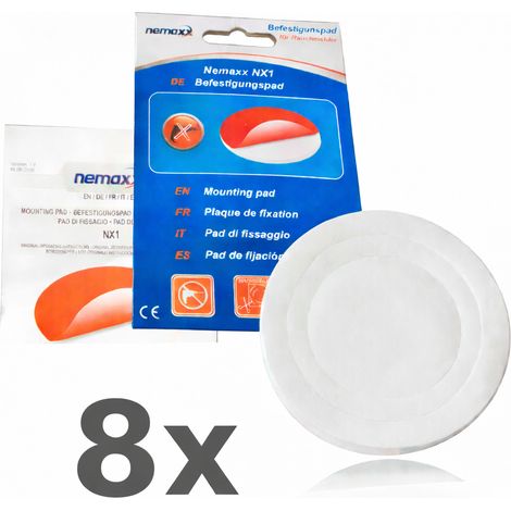 NEMAXX® Rauchmelder Befestigungspad Ø 80 mm – Original 3M Klebepad High-Tack, selbstklebend – Montage ohne Bohren/Werkzeug – Decke/Wand – Für Rauchwarnmelder, Brand-, CO- & Thermomelder – 8 Stück