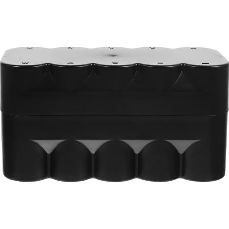 Boîte de Rangement Portable en Plastique Noir pour 10 Rouleaux de Film, Grosse Capacité, pour Placer un Paquet Poche (1/5)