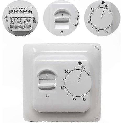 Bodenfühler für 220V 16A mechanischen Thermostat, Temperaturregler für Fußbodenheizung, integrierter Sensor, präzise Steuerung. (1/5)