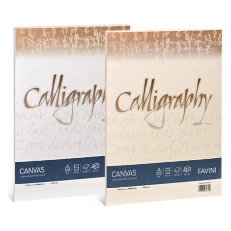 Favini Canvas Calligraphy enveloppe DL (110 x 220 mm) Ivoire 25 pièce(s)