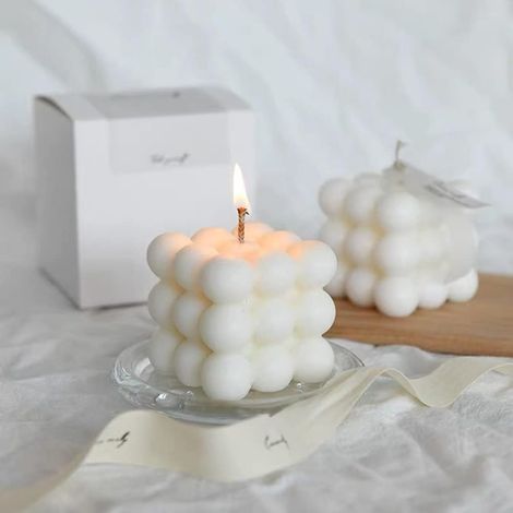Lot de 2 bougies Bubble - Bubble Candle En cire d'abeille de soja - Naturelles et parfumées Candlery - Fabriquées à la main (1/4)