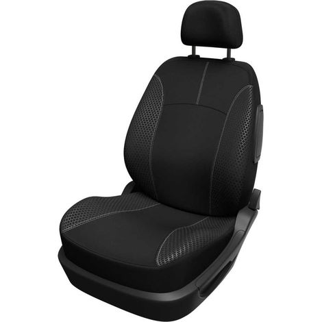 Housse de siege auto - XLCOVER - Compatible Airbags - Noir - Universelle - 3 pieces (1/3)