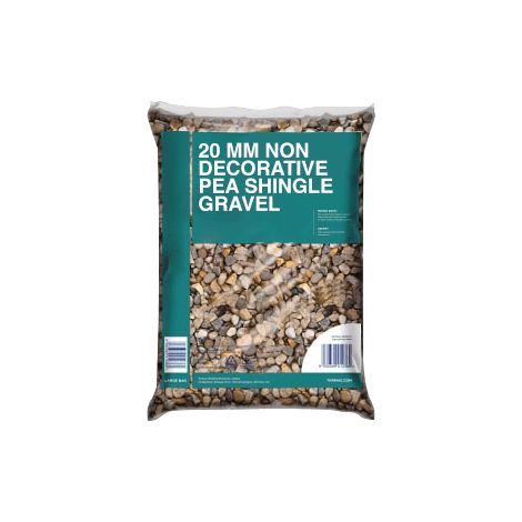 20mm Non Decorative Pea Shingle/Gravel Bag (25kg)