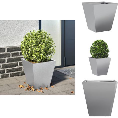 Pflanzkübel 30x30x30 cm Verzinkter Stahl - Pflanzkübel - Blumenkübel - Pflanzgefäß - Blumenkasten (1/5)