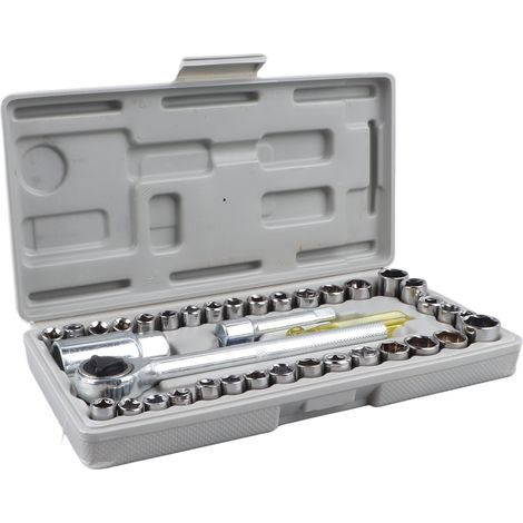Jeu de clés à douille combinées micro en acier au carbone pour la réparation automobile et domestique (1/5)