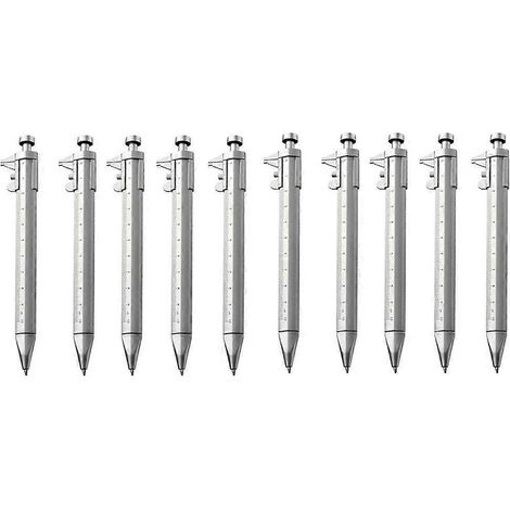 10 Stück Messschieber 0-100 mm Kugelschreiber Multifunktionsgerät