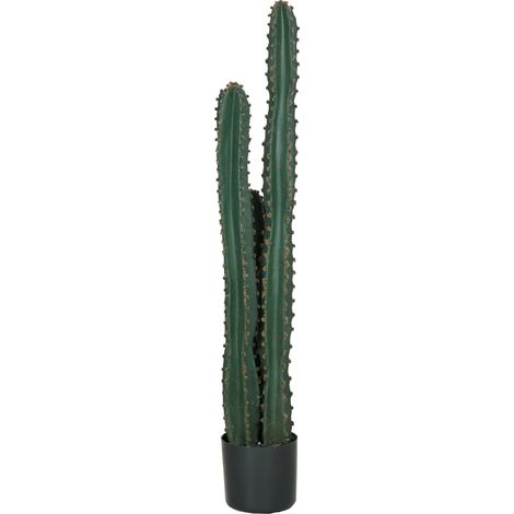 Cactus artificiel réaliste 120 cm vert Ø 18 cm