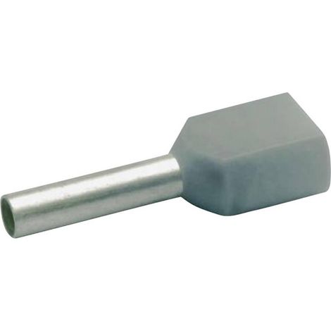 Klauke 8708 terminal de cable doble gris 0,75 mm² 8 mm
