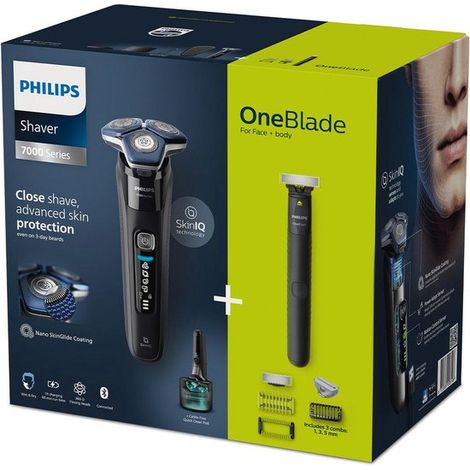 Rasoir électrique - PHILIPS - S7886/78 - Series 7000 - peaux sensibles - Wet & Dry