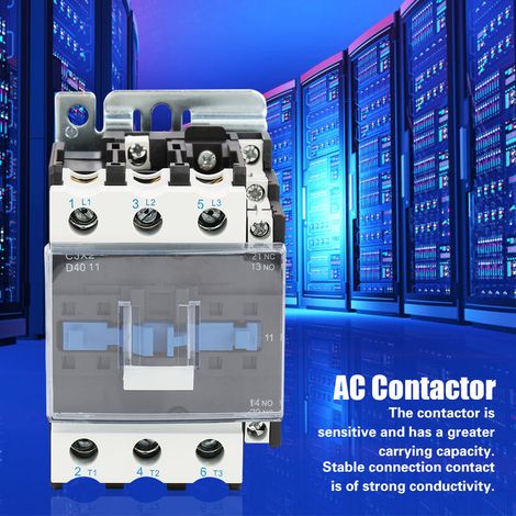 Contacteur électrique industriel haute sensibilité CJX2-4011, 220 V, 40 A (1/5)