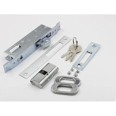 Serratura di sicurezza MICO 1001 con chiavi per porte in vetro - AquaForge (1/4)