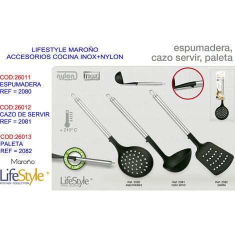 Paleta de Cocina Inoxidable y Nylon Lifestyle Maro 2082