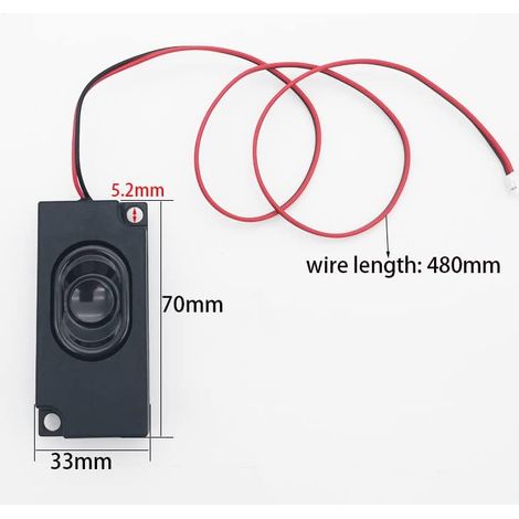 2 pcs Haut-Parleur 8 Ohm 3W Mini Haut-Parleur Haute Fréquence Portable, avec Interface JST-PH2.0 2 Pin, pour Petits projets de Bricolage électroniques (1/5)