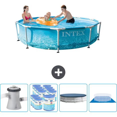 Intex Piscina con struttura Rotonda - 305x76 cm - 5-pezzi  SCB88
