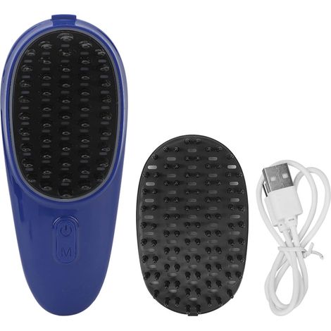 Brosse Massante Électrique pour Cuir Chevelu avec LED Rouge et Bleue - Stimulation, Croissance Capillaire, Anti-Fatigue (1/5)