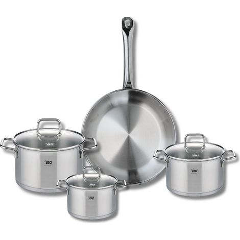 Ensemble de 1 Poêle de cuisson 28 cm et 3 faitouts 14, 16 et 20 cm Elo Profi Citrin (1/5)