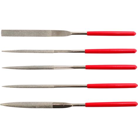Set di lime ad ago diamantate Awtools da 160 mm, 5 pezzi (1/2)