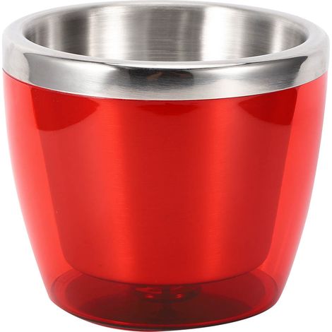 Nouveau mini seau à glace en acier inoxydable, seau à glaçons compact pour vin rouge, vin, bar, KTV, champagne et bière. (1/5)