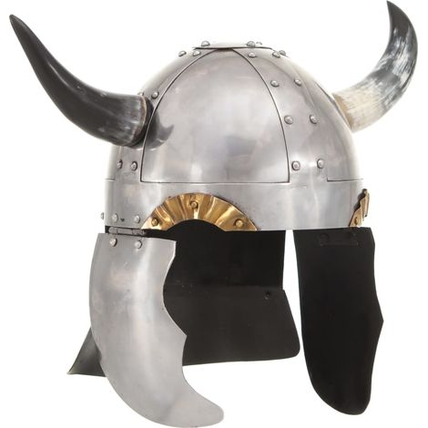 Teenpull – Fantasy Wikingerhelm LARP Silbern Stahl (1/5)