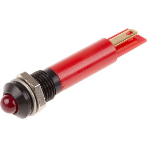 Voyant LED clignotante Rouge RS PRO, dia. 8mm, 12V c.c. ( Prix pour 1 )
