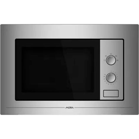 Four à micro-ondes encastrable 20L 800W VMT125X – Acier inoxydable – 5 niveaux de puissance – Installation facile dans armoire murale – Mora (1/2)