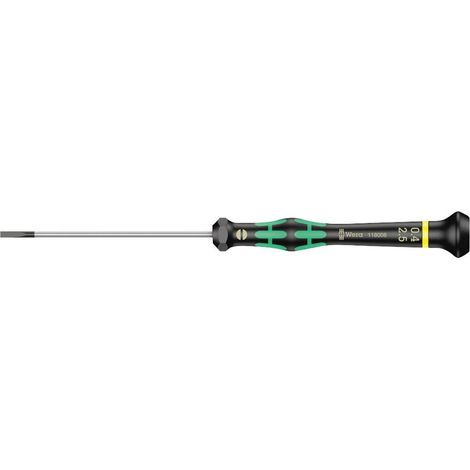 Cacciavite di precisione Wera per elettronica, piatto, 2,5x0,4x80 mm