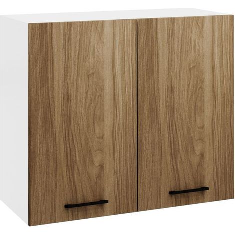 Pensile cucina doppia anta 80x32x72H colore noce naturale (1/3)