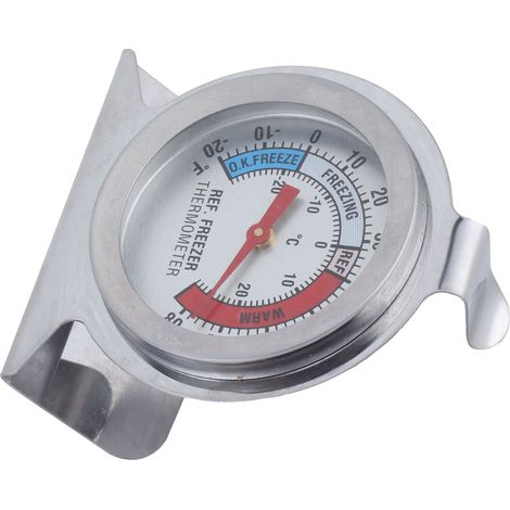 Kühlschrankthermometer aus Edelstahl, hochpräzises Zifferblattthermometer für Zuhause und Restaurants (1/5)