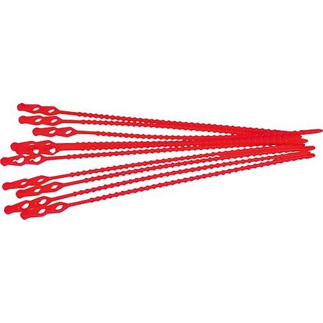 collier de serrage 140 mm long, 1000 pcs rouge