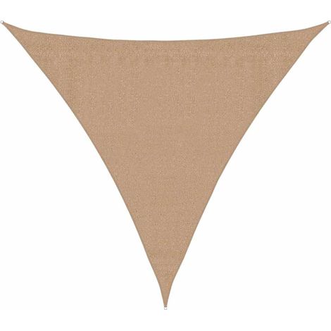 Maison Exclusive - Voile d'ombrage 160 g/m² Taupe 3,6x3,6x3,6 m PEHD (1/5)
