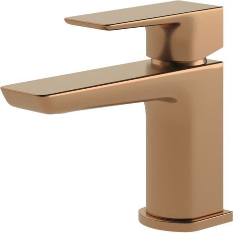 Signature Glide Mono Basin Mixer Tap Single Handle with Waste - Brushed Bronze