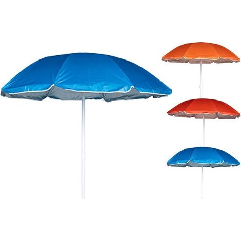 180 Cm De La Plage De Mer Parapluie 8 Lattes En Tissu Tnt Couleur Unie 6699056 (1/2)